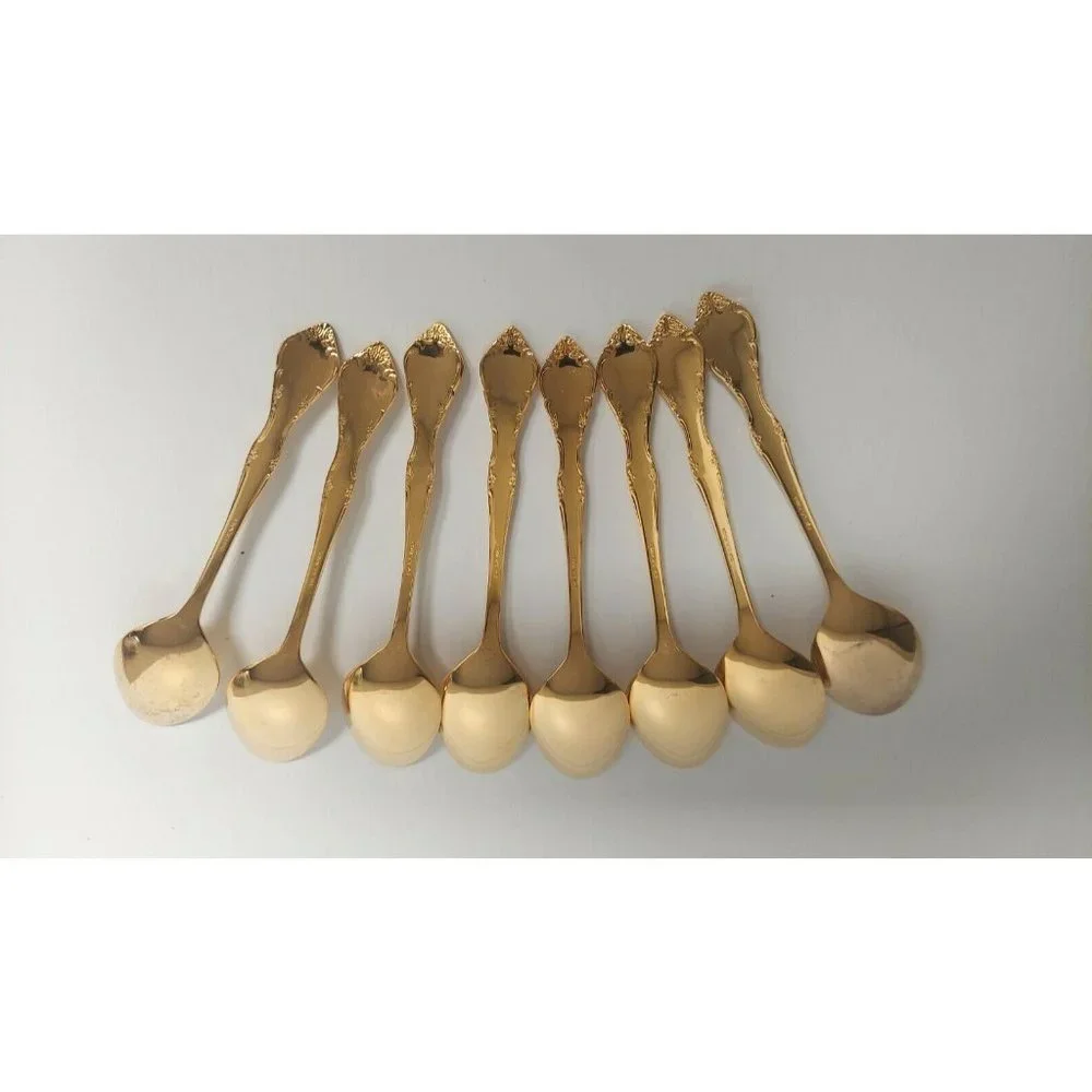 Estia Golden Cascade Plated Electroplate Korea Tablespoons Lot of‎ 8